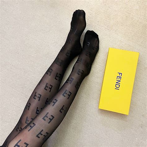 fendi stockings outfit|women's stockings with designs.